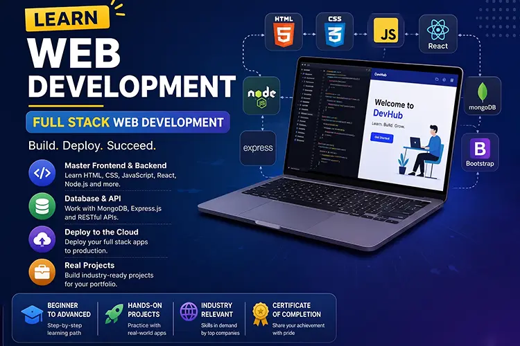 Learn Web Development: Full Stack Web Development Course with Certificate